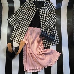 Vintage Pink Accordion Skirt